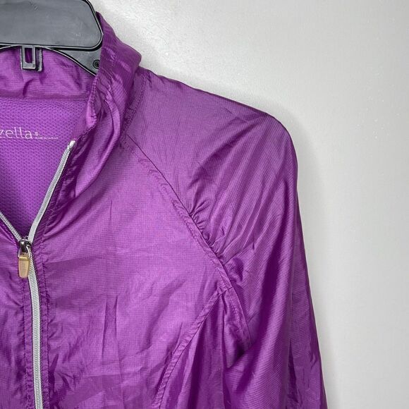 ZELLA Jacket Womens Small S Full-Zip Lightweight Athletic Purple Vented Running - Picture 2 of 12